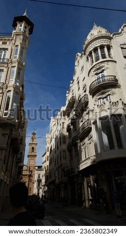 a street view in valencia