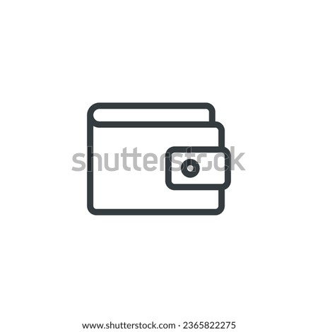 Wallet icon, Wallet vector illustration