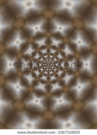 Dark fractal kaleidoscope pattern. Vector illustration. Vintage wallpaper. 