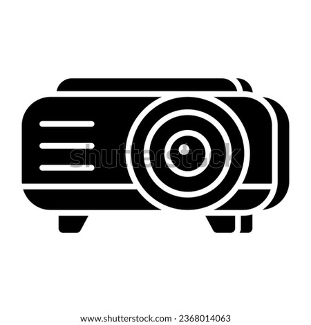 A solid design, icon of projector