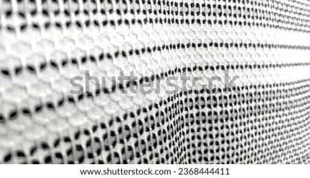 Abstract motif of black and white fabric