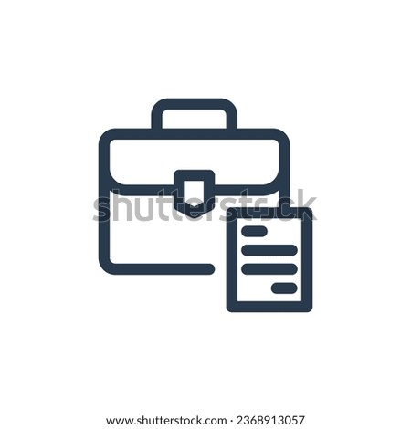 Sophisticated Briefcase vector icon illustration