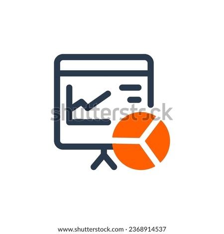 Engaging Business Presentation vector icon illustration