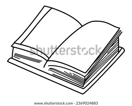 Book - Flipping Pages Drawing Clip Art for Decoration
