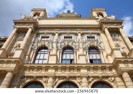 Vienna, Austria - Natural History Museum. The Old Town is a UNESCO World Heritage Site.