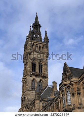 University of Glasgow, Scotland in a beautiful summer day, United Kingdom
