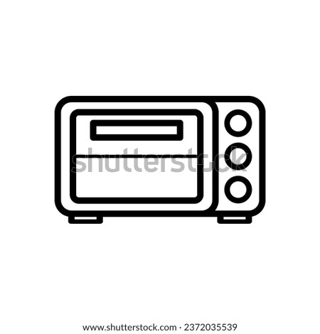 simple microwave icon on white background
