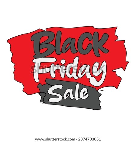 One continuous line drawing of Black Friday Sale. Black Friday Sale in simple linear style illustration. Shopping season design concept vector. Suitable for greeting card, poster and banner.