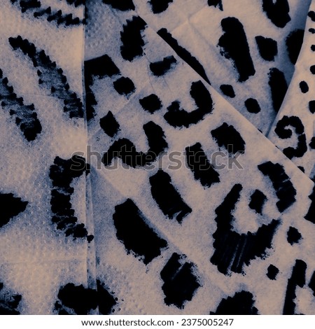 Paper Art Illustration. Caramel Leopard Pattern Illustration. Brown Material Design. Havy Artistic Leopard Print. Animal Shade Background. Lion Fabric. Chocolate African.