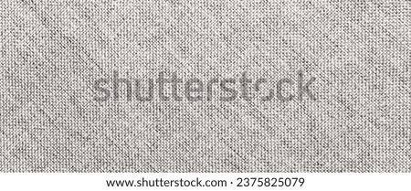 gray fabric texture, linen fiber monochrome rag as background