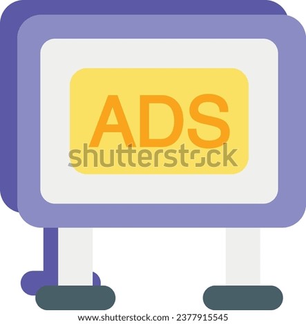 Advertising Board

flat icon design style 