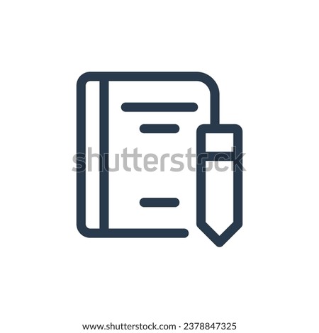 Creative Notebook Ideas Vector Icon Illustration