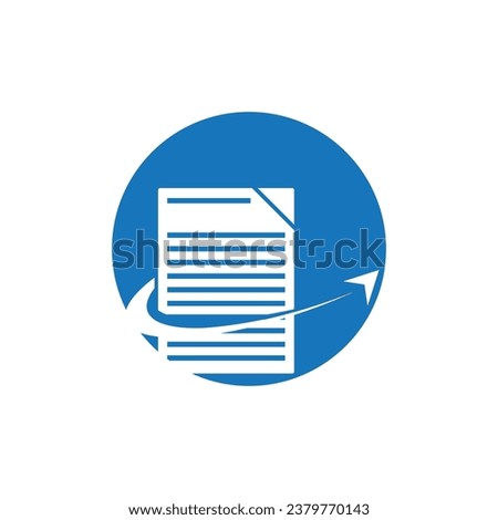 Document Icon And Symbol Vector Template Illustration