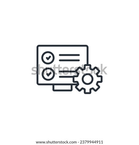 action plan icon. vector.Editable stroke.linear style sign for use web design,logo.Symbol illustration.