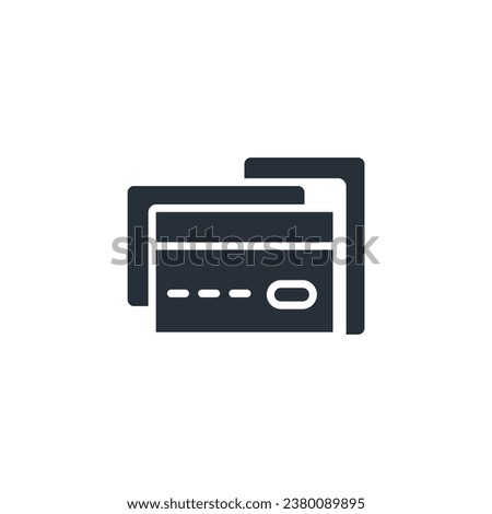 credit card icon. vector.Editable stroke.linear style sign for use web design,logo.Symbol illustration.