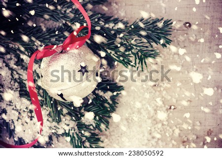 Jingle bell on Christmas tree