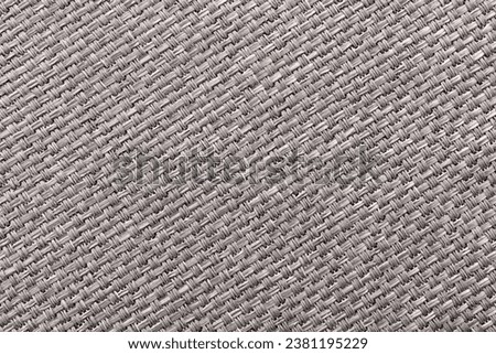Texture of black or gray fabric for sewing clothes. Textile. Striped material