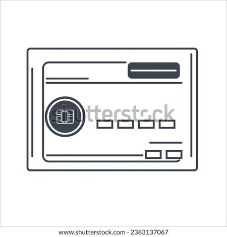 Credit or Debit card Icon stock illustration