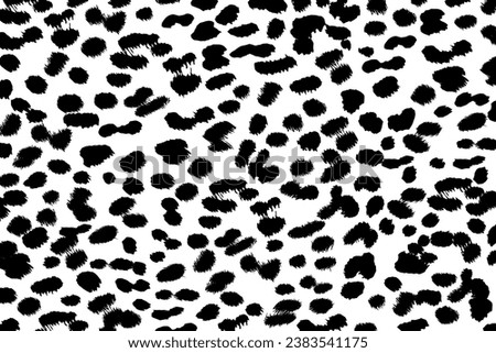 Cheetah pattern. Black and white background