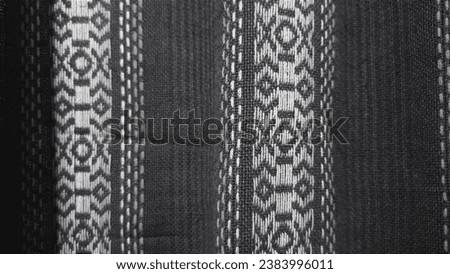 textured black and white batik motif fabric