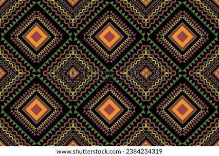 Ethnic abstract art.Beautiful seamless pattern in tribal, folk embroidery, minimal style. Aztec geometric art ornament prints. Design for clothing, fabric, carpet, cushions, curtain, wallpaper