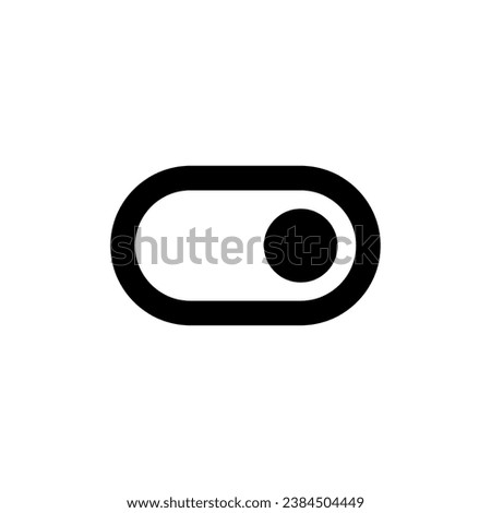 On off switch power, line web or mobile interface vector icon