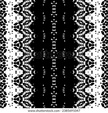 Ethnic Ink Scribble Vector. Black Colour Dark Doodle Texture. Ethnic Boho Art Batik. Abstract Native Ink Pattern. Black Color Scribble Pattern. Simple Tribal Ink Batik. Abstract Art Native Repeat