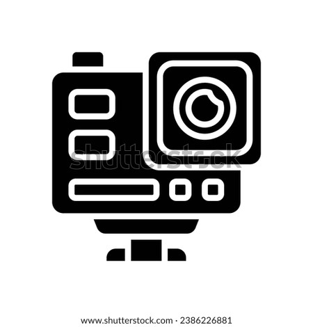 action camera glyph icon. vector icon for your website, mobile, presentation, and logo design.