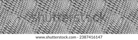 Knitted Patterns. Gray Seamless Wool Texture. Silver Texture Knitting. Nordic Illustration. White Seamless Knitting. Scandinavian Sweater. Metal Pattern.