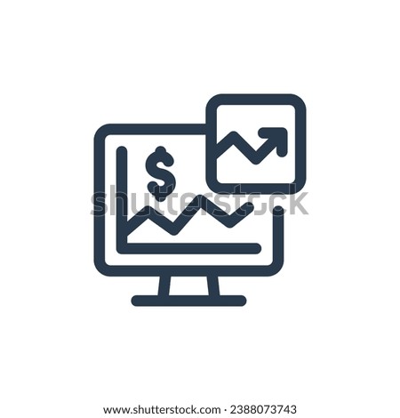 Equitable Equity Market Performance Vector Icon Illustration