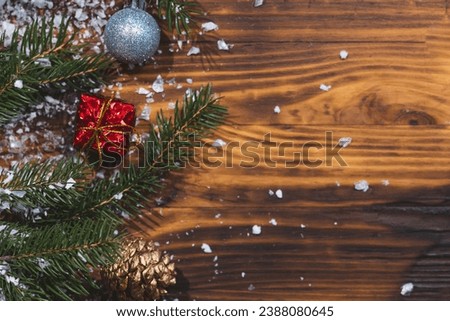 Christmas mood. Decorations for the New Year and Christmas. New Year cozy decor. The winter holidays. Christmas layout.