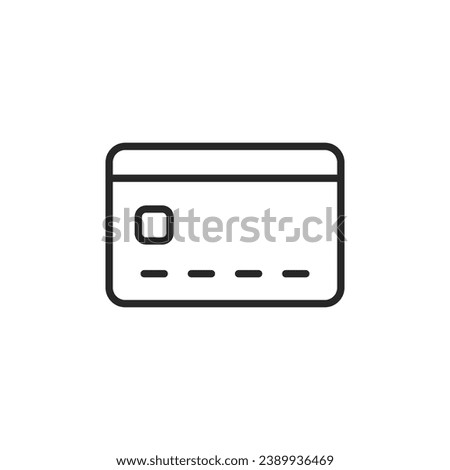 Credit card. Simple vector icon.