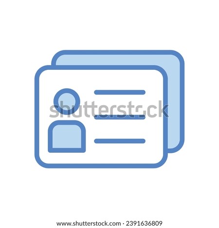 Account icon isolate white background vector stock illustration.