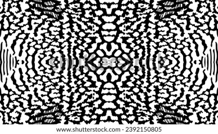 Artistic Motifs Pattern Inspired by Symphysodon or Discus Fish Skin, for decoration, ornate, background, website, wallpaper, fashion, interior, cover, animal print, or graphic design element