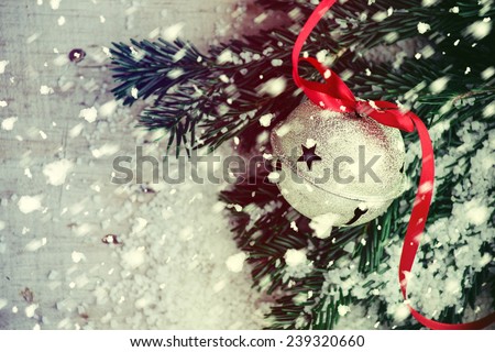 Jingle bell on Christmas tree 