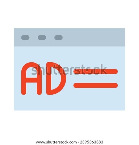 Advertising Vector Flat Icon For Personal And Commercial Use.
