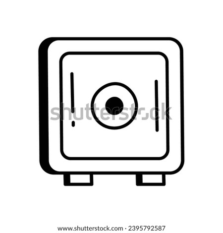 Safe icon vector stock ilustration