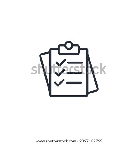 requirements icon. vector.Editable stroke.linear style sign for use web design,logo.Symbol illustration.
