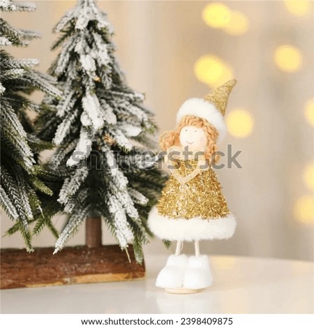 Beautiful Elf Doll to Decorate the Christmas table