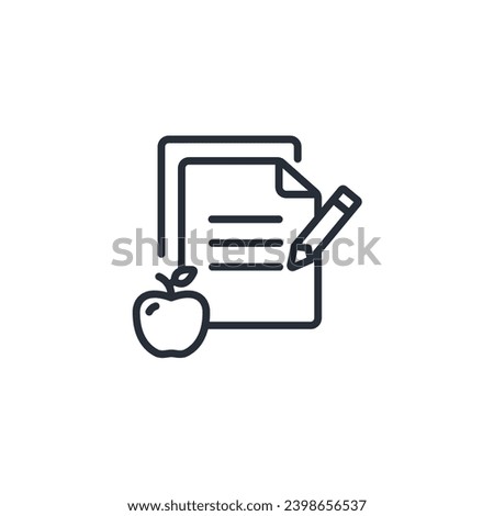 diet icon. vector.Editable stroke.linear style sign for use web design,logo.Symbol illustration.