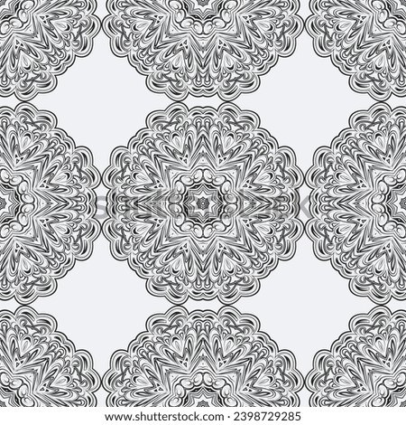 Abstract seamless pattern of black and white color for wallpapers and background
