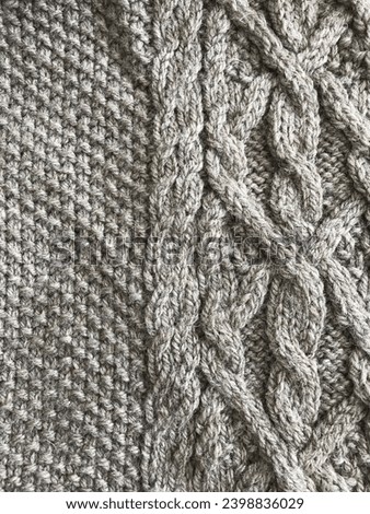 Handmade Wool Cable Knit Sweater Cardigan Details  - Fiber Art 