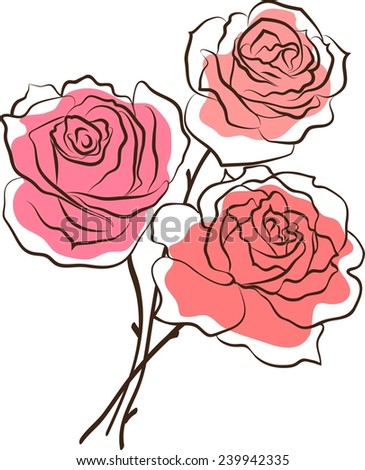 pink roses design