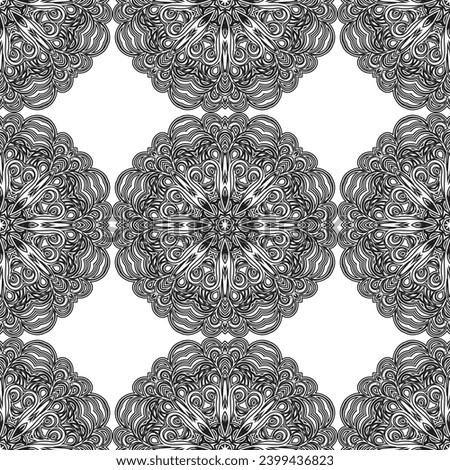 Beautiful background with rich, old style, luxury ornamentation, fashioned seamless pattern, white, gray colors vector wallpaper, floral, oldest style swatch fabric for decoration and design.