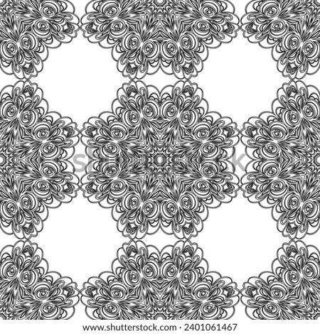 Seamless vector pattern. Background texture in geometric ornamental style