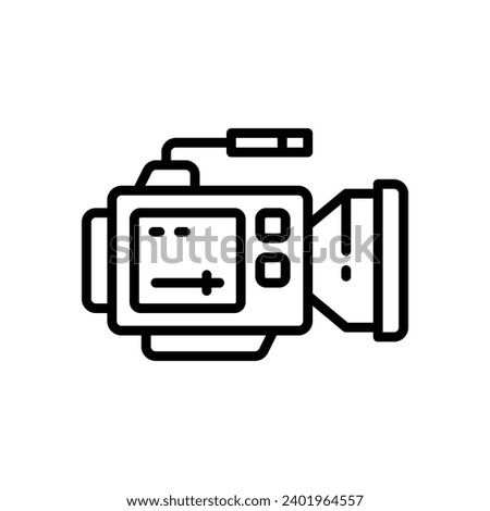 video camera icon. vector line icon for your website, mobile, presentation, and logo design.