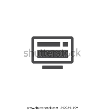 Computer logo or content with blank background