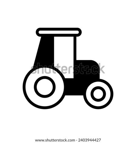 Tractor simple icon design template