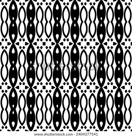 Abstract Shapes. Abstract Background Design. Raster Seamless Black and White Pattern.Simple repeat pattern design.