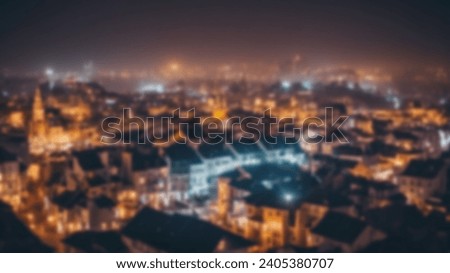 Defocus abstract background of the city light. Blurred background of night city building